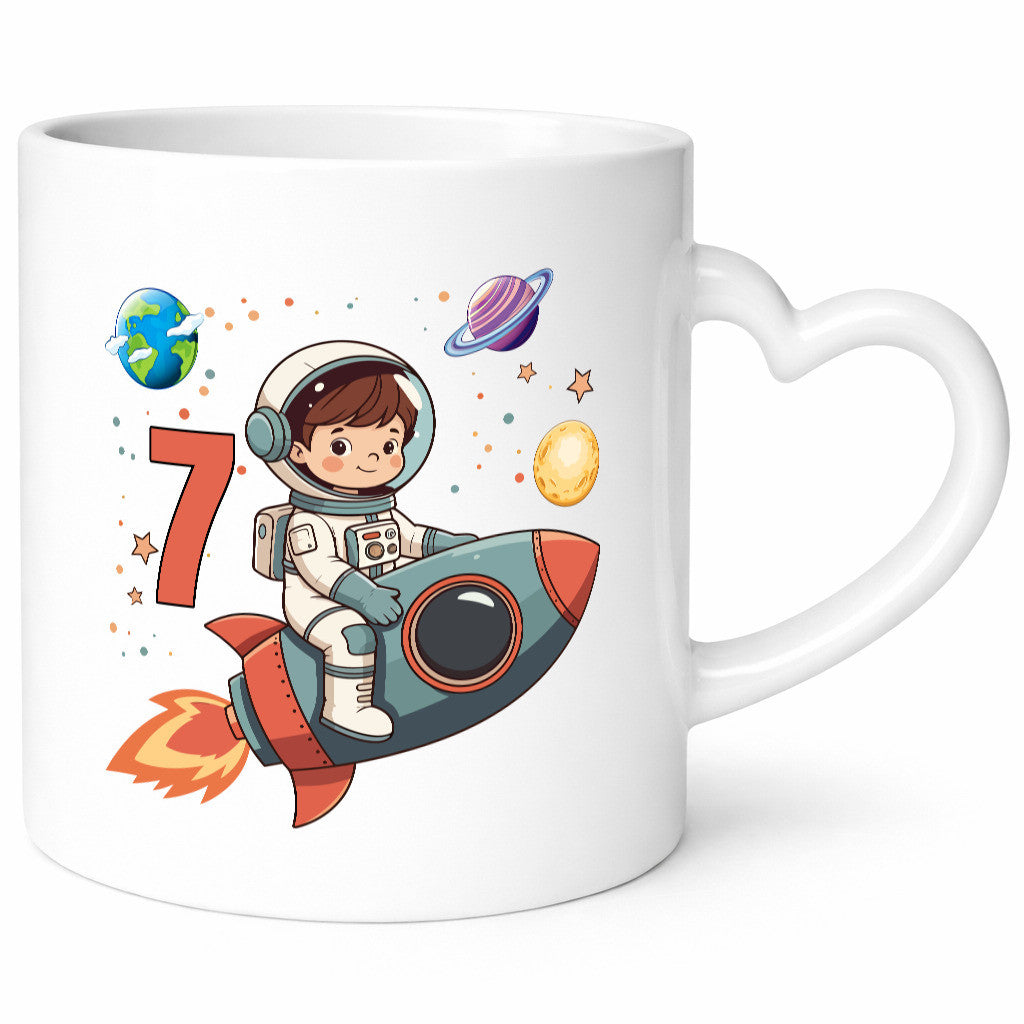 7. Geburtstag | 7 Jahre Astronaut Weltraum Geschenk Geschenkidee lustiger