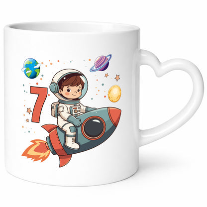 7. Geburtstag | 7 Jahre Astronaut Weltraum Geschenk Geschenkidee lustiger