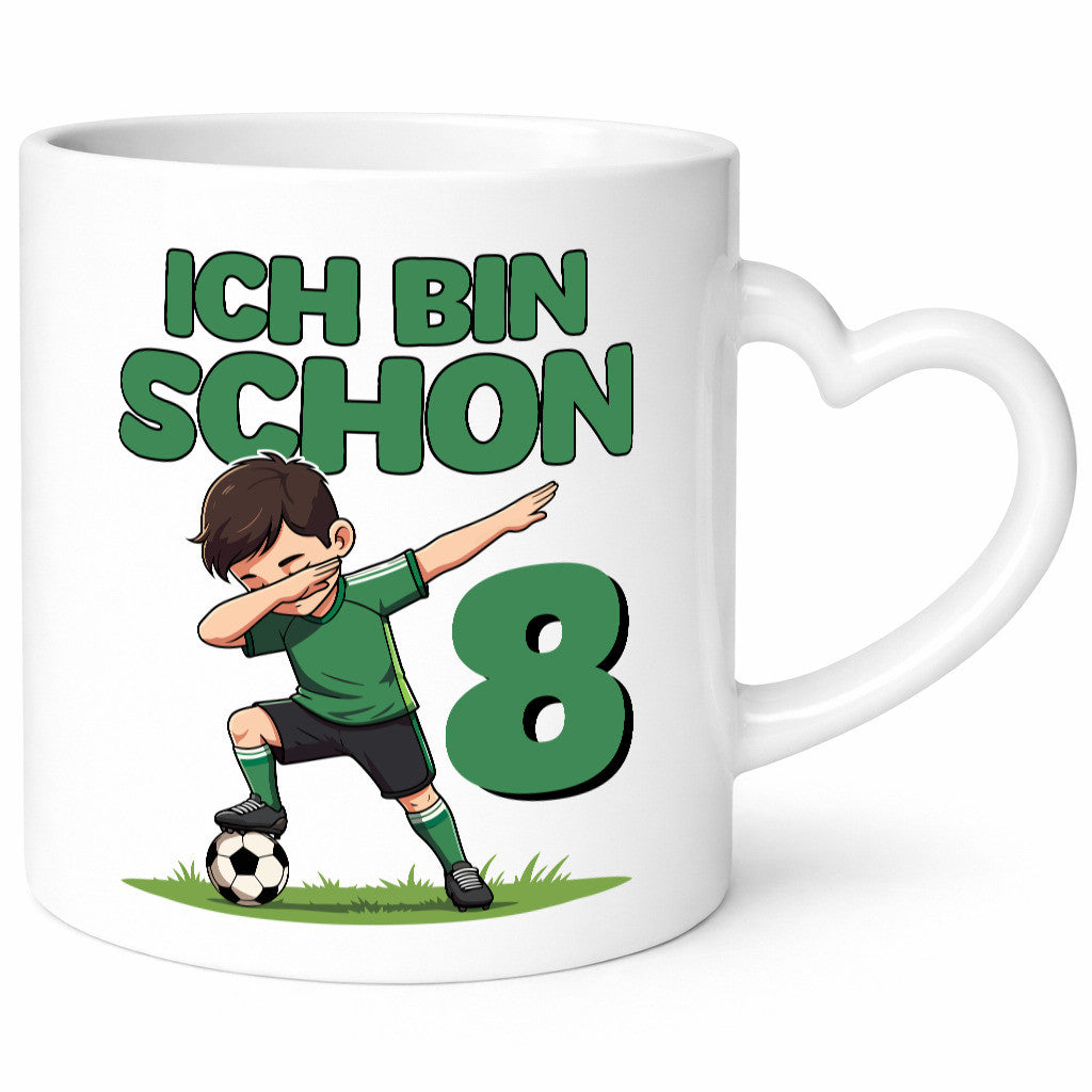 8. Geburtstag | 8 Jahre Fußballer Humor Geschenkidee Tasse