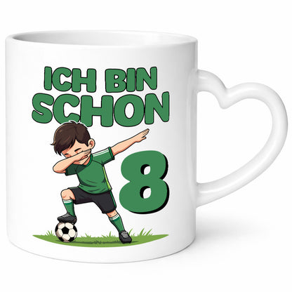 8. Geburtstag | 8 Jahre Fußballer Humor Geschenkidee Tasse