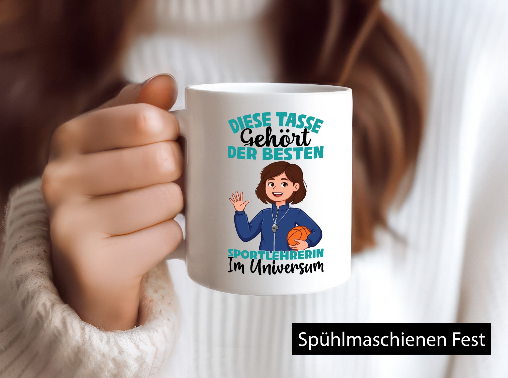 Im Universum: Sportlehrerin | Lehrer Sport Humor Geschenkidee Tasse