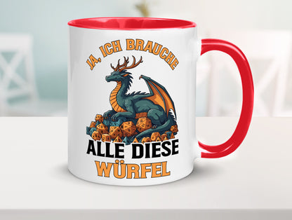 Ja ich brauche alle diese Würfel | Drache Rollenspiel v2 Geschenk Humor