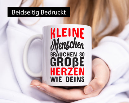 Erzieher Tasse | schöner Spruch großes Herz Pfleger Geschenkidee Humor