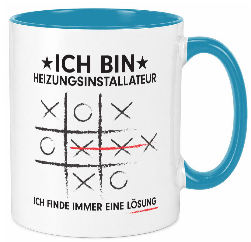Löse Probleme: Heizungsinstallateur | Heizungsbauer Humor Geschenkidee Tasse