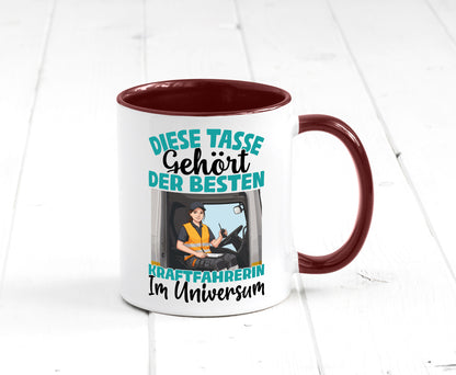 Im Universum: Kraftfahrerin | Lastwagen LKW lustig Humor Geschenkidee Geschenk