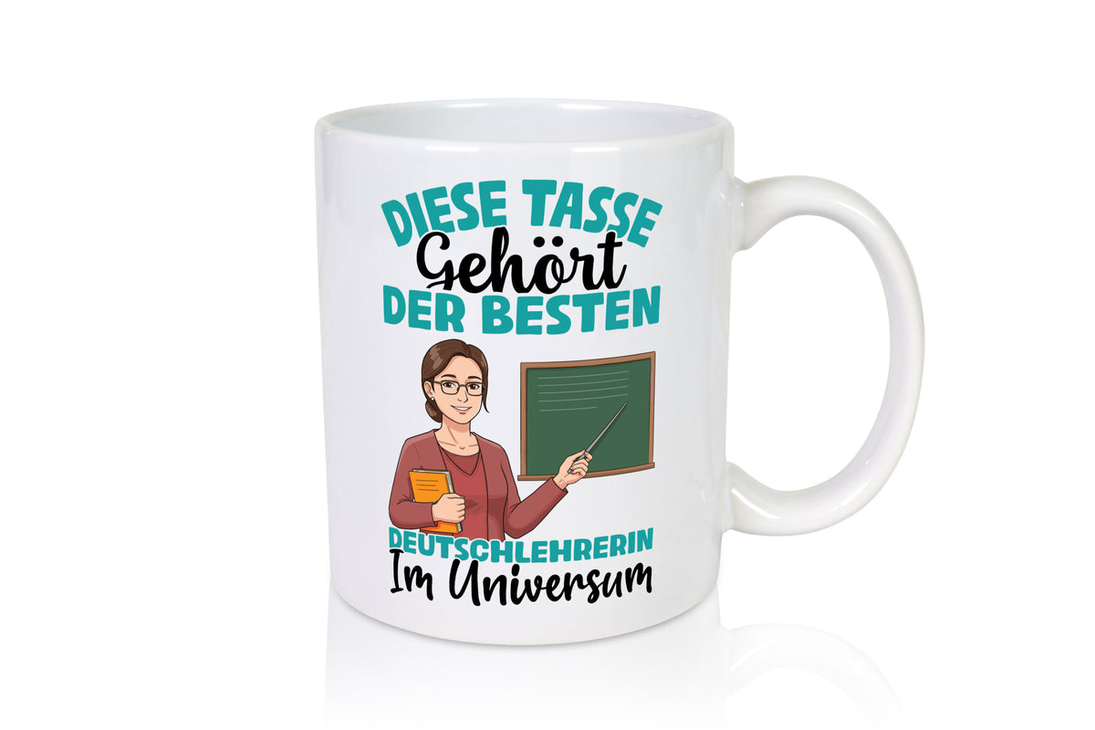 Im Universum: Deutschlehrerin | Lehrer Humor Geschenkidee Tasse