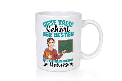 Im Universum: Deutschlehrerin | Lehrer Humor Geschenkidee Tasse