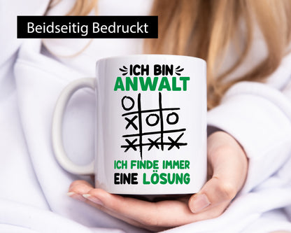 Ich finde immer eine Lösung | Anwalt rechtsanwalt lustiger Spruch Geschenk