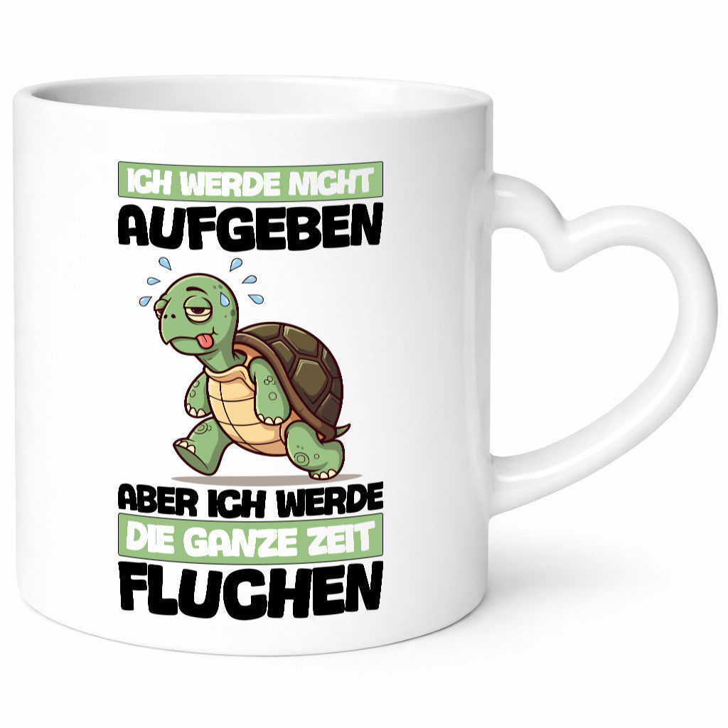 Ich geb nicht auf werde aber fluchen | Schildkröte Joggen v2 Humor Geschenkidee