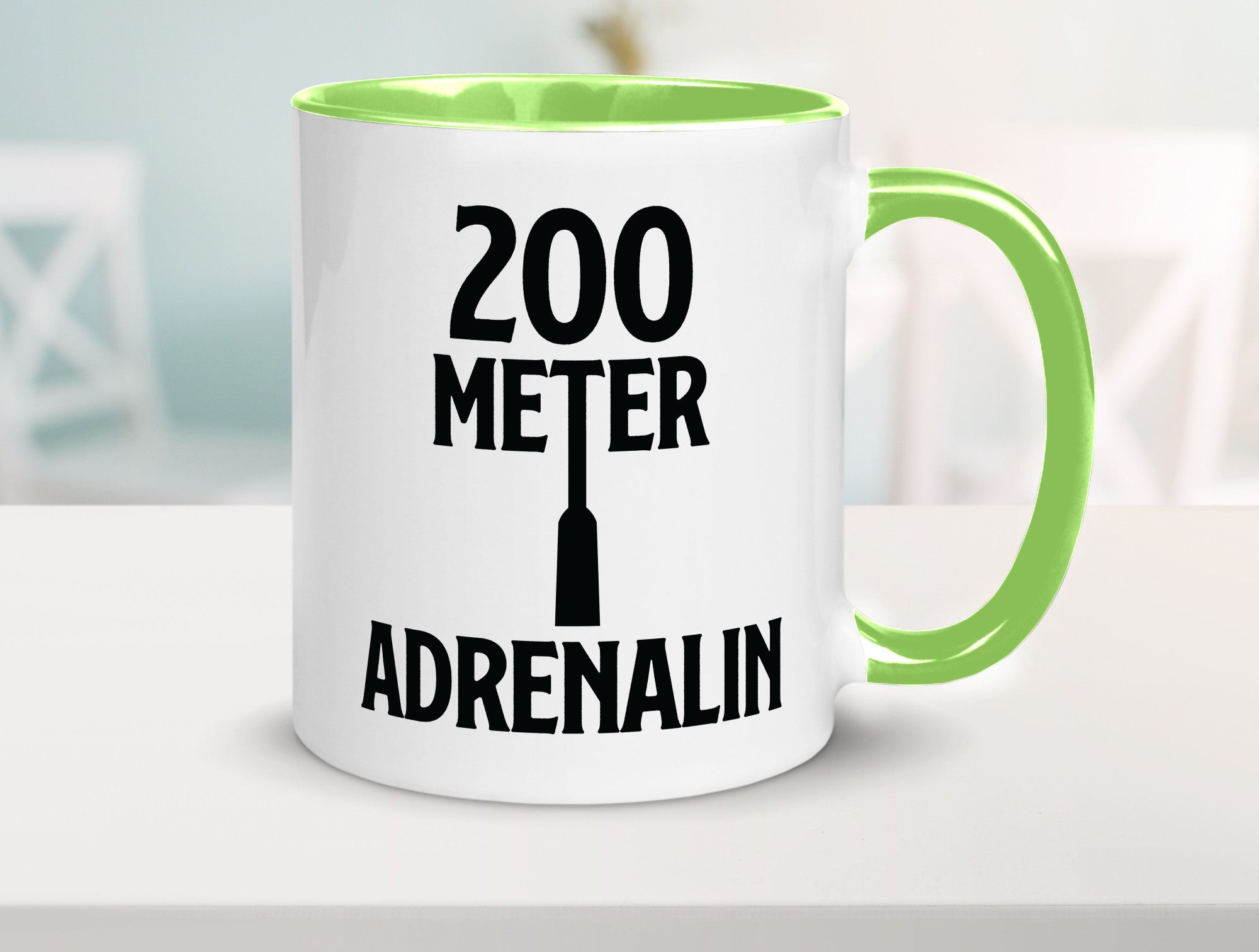 200 Meter Adrenalin v2 lustig Humor Geschenkidee Geschenk Tasse