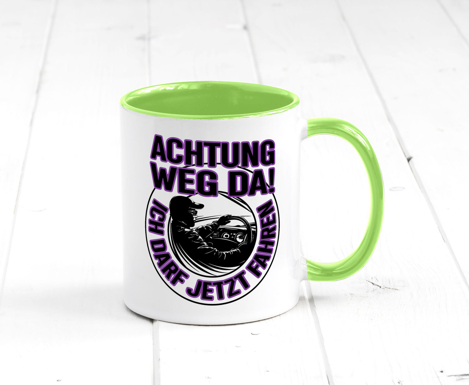 Achtung weg da ich darf jetzt Fahren | Führerschein lustig Humor Geschenkidee