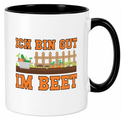 Gut im Beet | Gärtnern Pflanzen Zaun Gemüse Geschenk Humor Geschenkidee Tasse