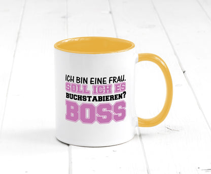 Ich bin der Boss Geschenk Humor Geschenkidee lustiger Spruch Tasse