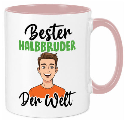 Bester Halb Bruder | Stiefvater Humor Familie Geschenkidee Tasse