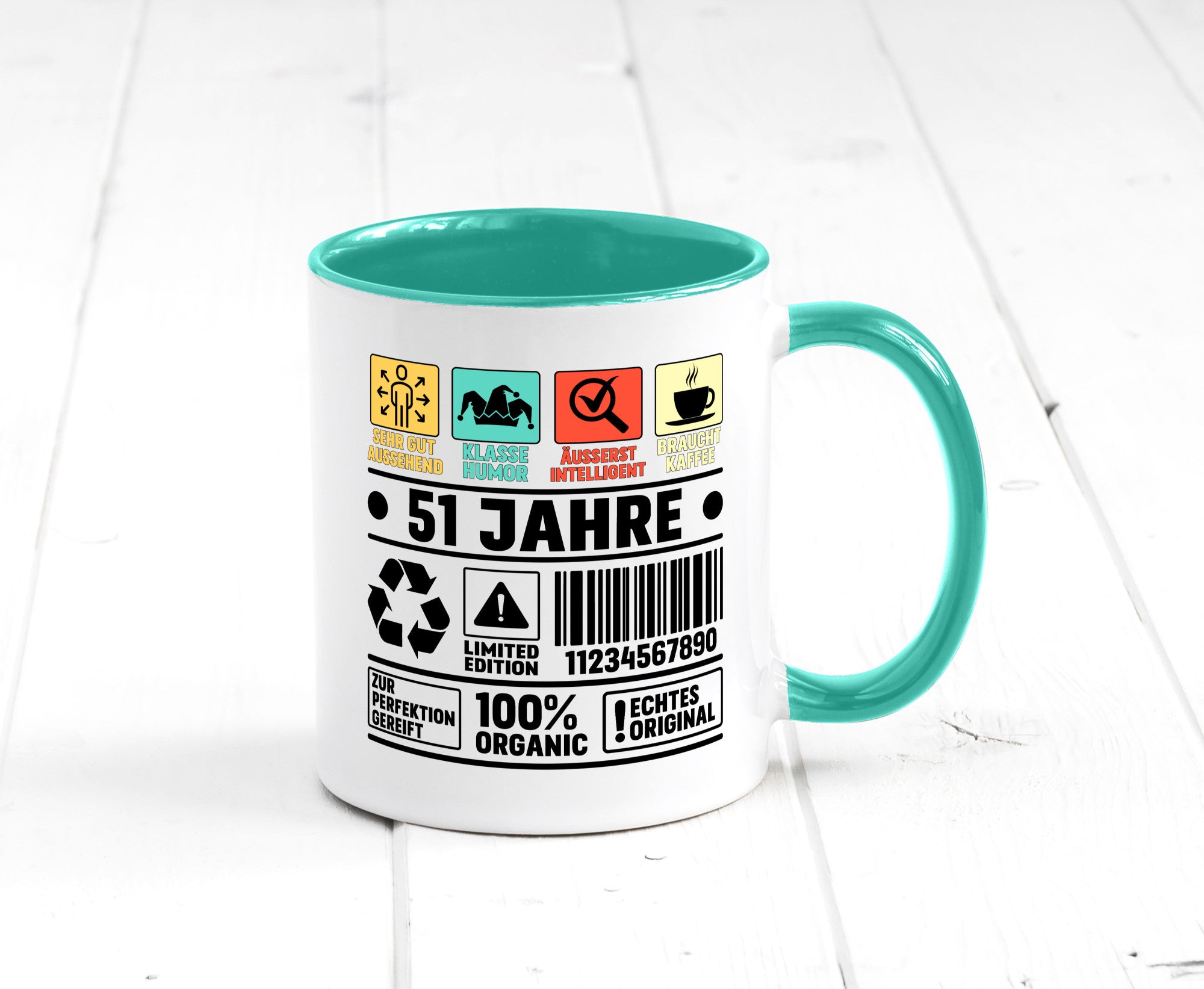51. Geburtstag | 51 Jahre Humor Limited Edition Geschenkidee Tasse