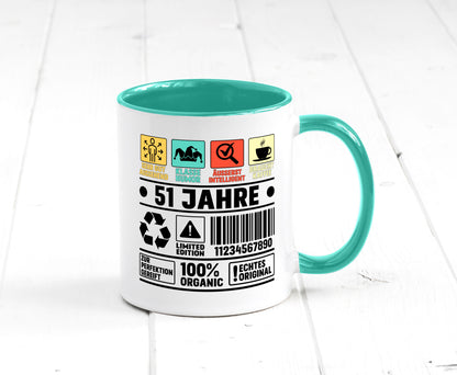 51. Geburtstag | 51 Jahre Humor Limited Edition Geschenkidee Tasse