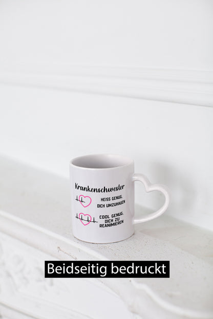 Krankenschwester umhauen, cool reanimieren | Herzschlag Geschenk Humor