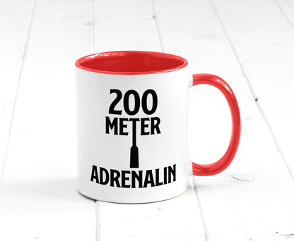 200 Meter Adrenalin v2 lustig Humor Geschenkidee Geschenk Tasse