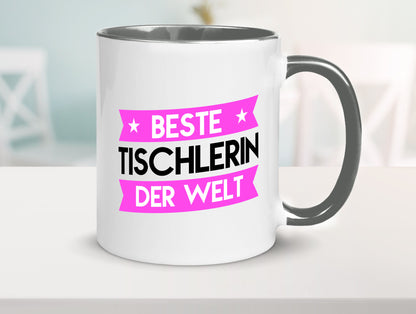 Beste Tischlerin | Tischlerei lustiger Spruch Geschenk Humor Geschenkidee Tasse