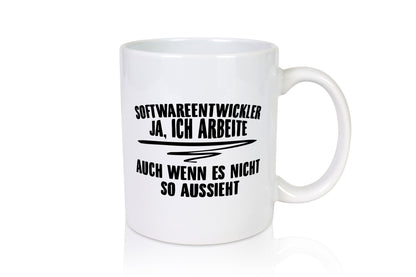 Ich arbeite, sieht nicht so aus | Softwareentwickler IT lustiger Spruch