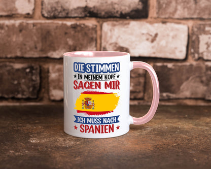 Spanien | Urlaub Stimmen in meinem Kopf Traumland v2 lustiger Spruch Geschenk