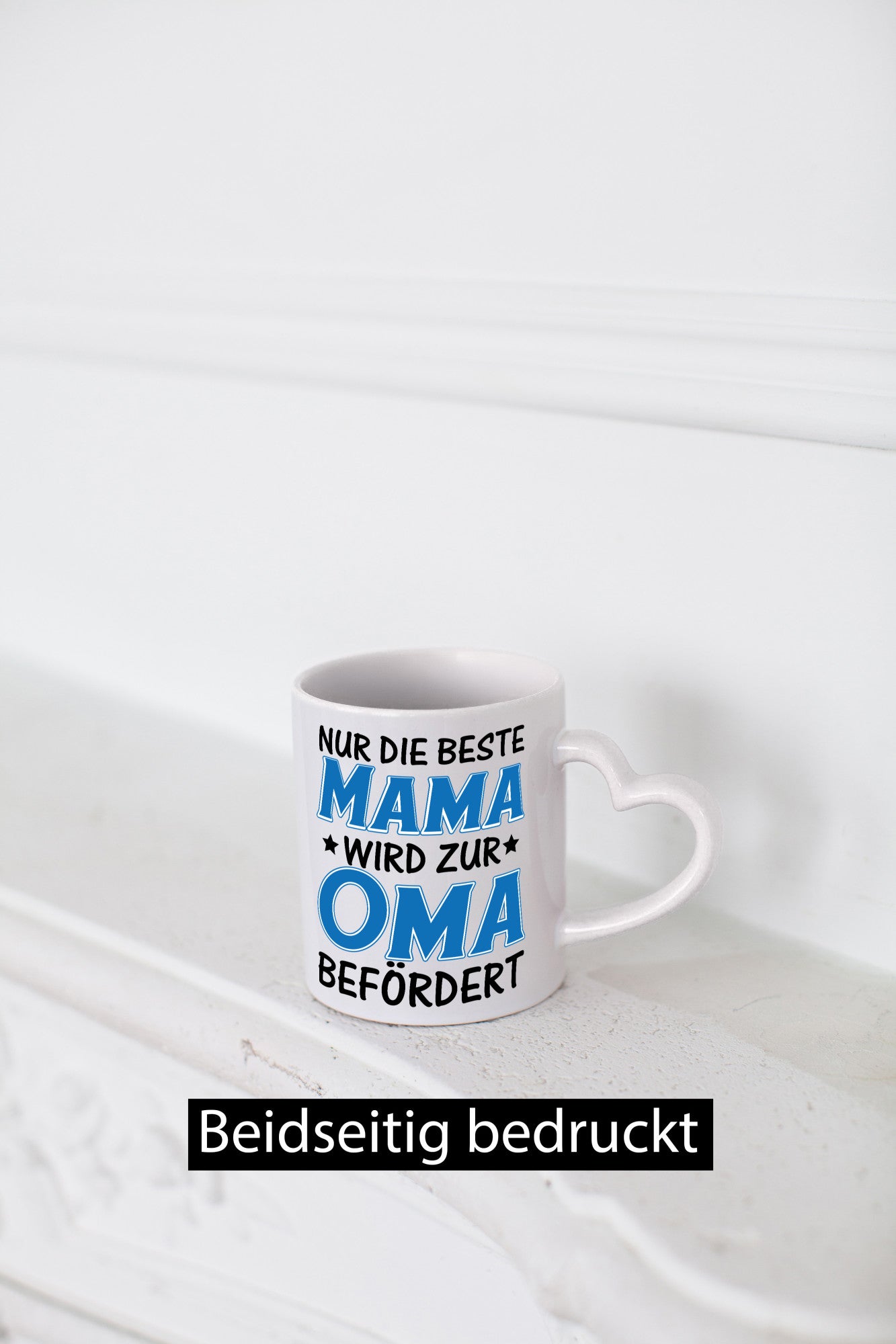 Mama wird zur Oma lustiger Spruch Geschenk Familie Geschenkidee Tasse