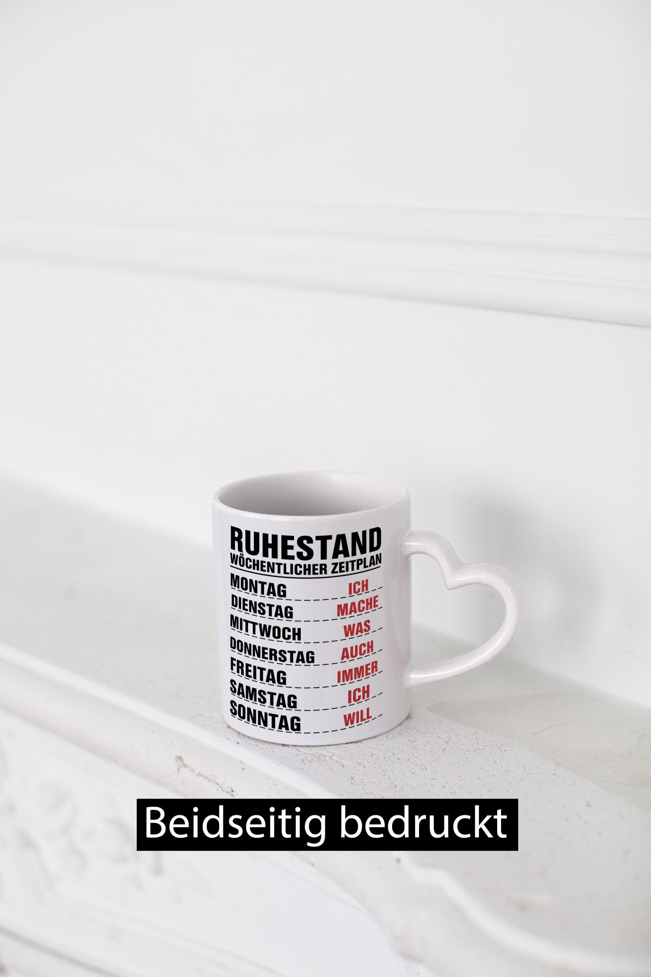 Ruhestand Zeitplan | Wochentage Rentner Pension Spruch Humor Jubiläum