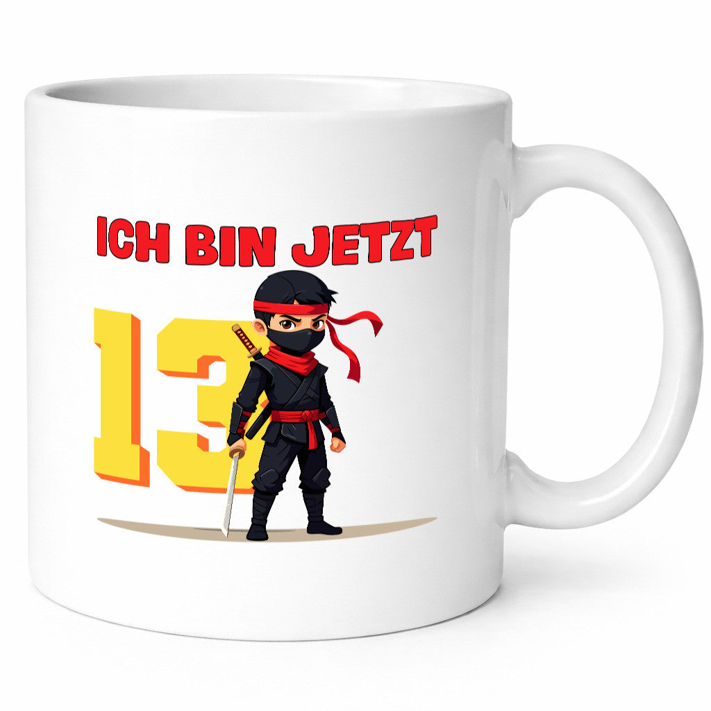13. Geburtstag | 13 Jahre Ninja Kinder lustig Geschenkidee Geschenk Tasse