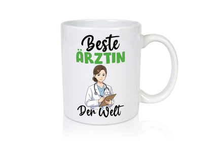 Beste Ärztin | Medizin Doktorin Fachärztin v2 Humor Geschenkidee Tasse