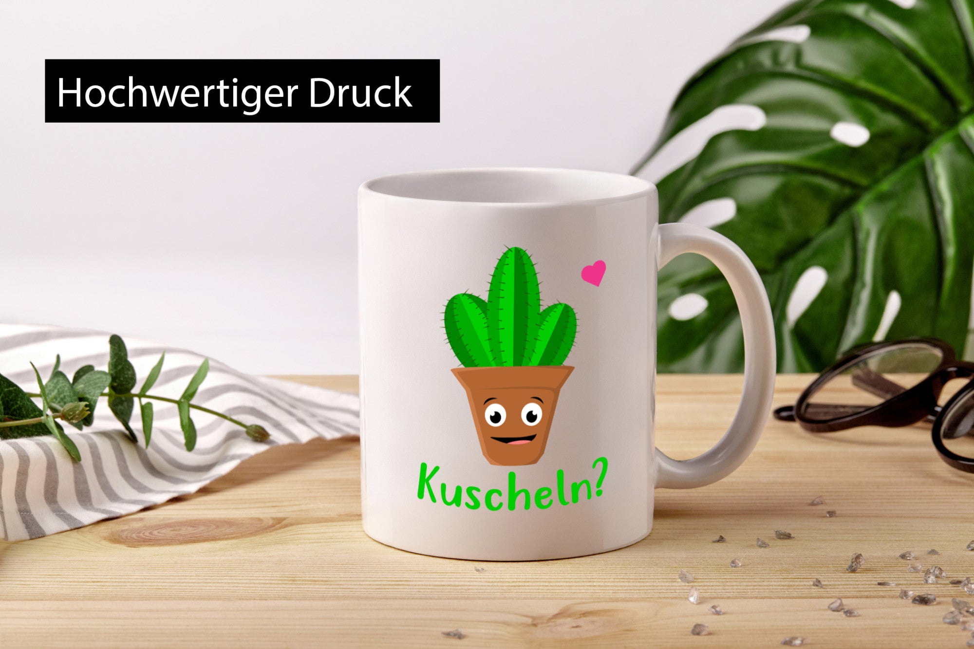 Kuscheln? | lustige Tasse Kaktus Motiv Humor lustig Geschenkidee Geschenk