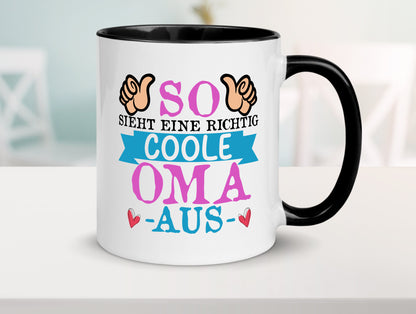 So sieht eine richtig Coole Oma aus | Großmutter Humor Familie Geschenkidee