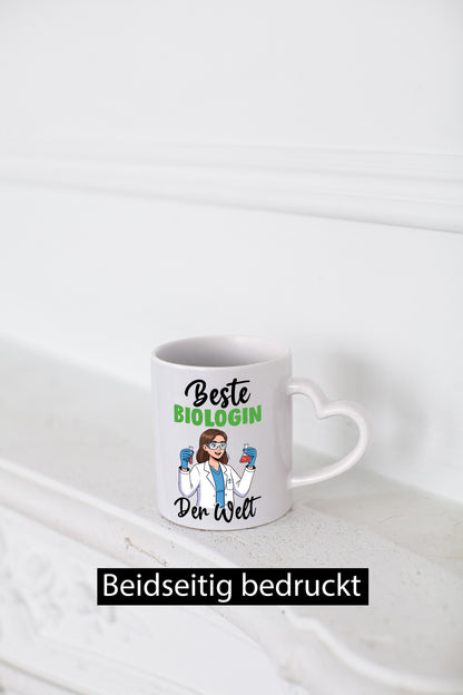 Beste Biologin | Biologie Naturforscherin v2 Geschenkidee Humor Tasse