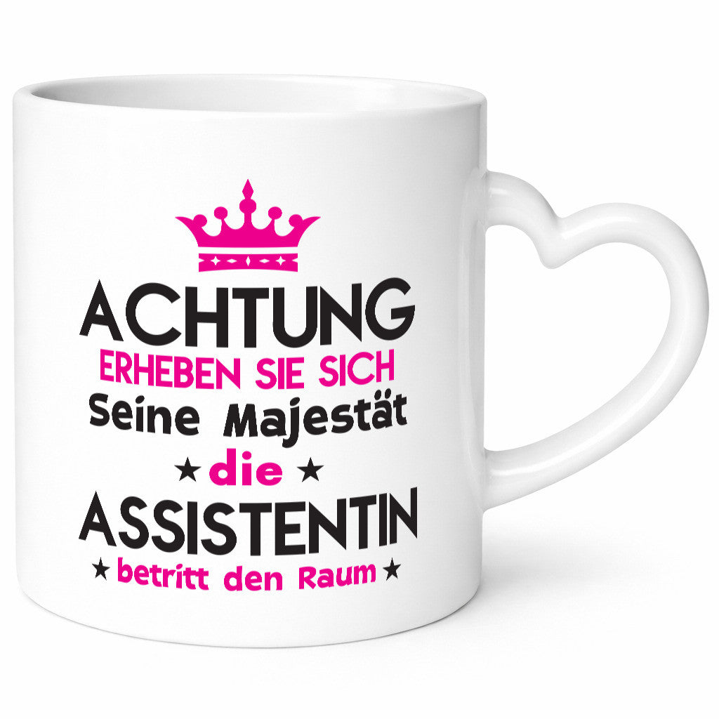 Seine Majestät Assistentin | Assistenz Hilfskraft Humor Geschenkidee Tasse