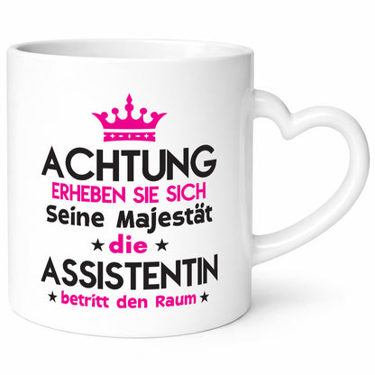Seine Majestät Assistentin | Assistenz Hilfskraft Humor Geschenkidee Tasse