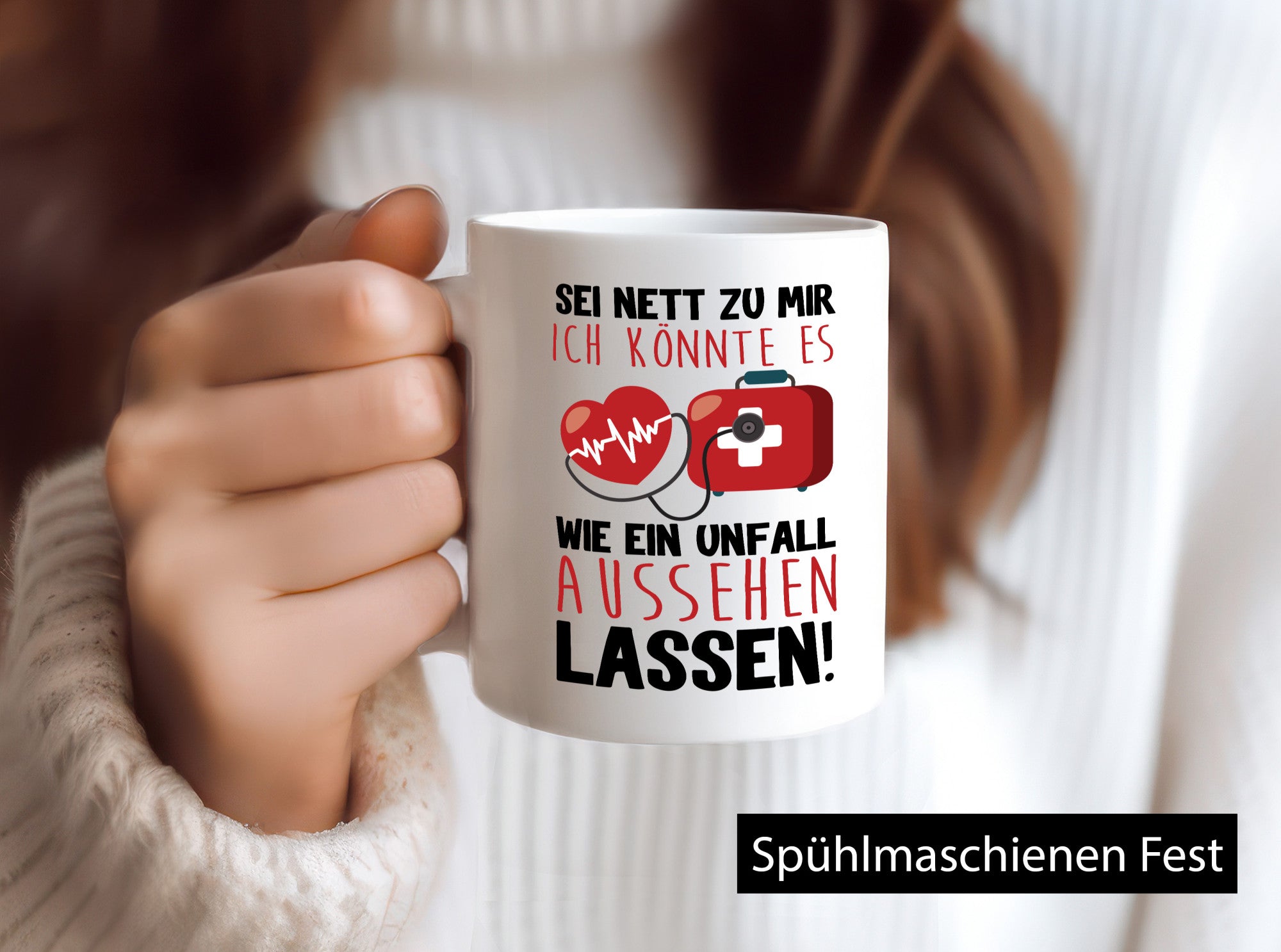 Sei nett zu mir Geschenk Humor Geschenkidee lustiger Spruch Tasse