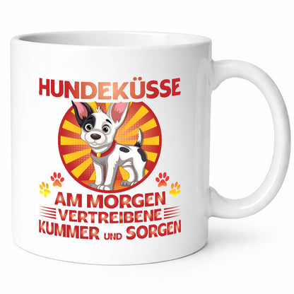 Hundeküsse am Morgen vertreiben kummer und Sorgen | Hund Geschenk Tierliebhaber