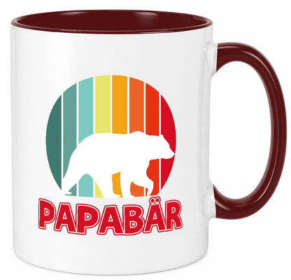 Papabär | Papa Tasse Vater Vatertag Bär lustiger Spruch Geschenk Familie