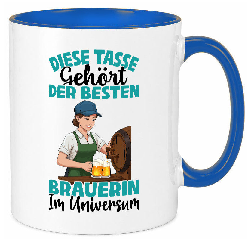 Im Universum: Brauerin | Bier Brauerei lustiger Spruch Geschenk Humor