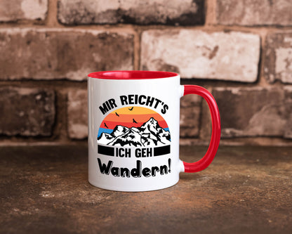 Mir reichts ich geh Wandern | Berge Laufen Natur Humor Geschenkidee Tasse