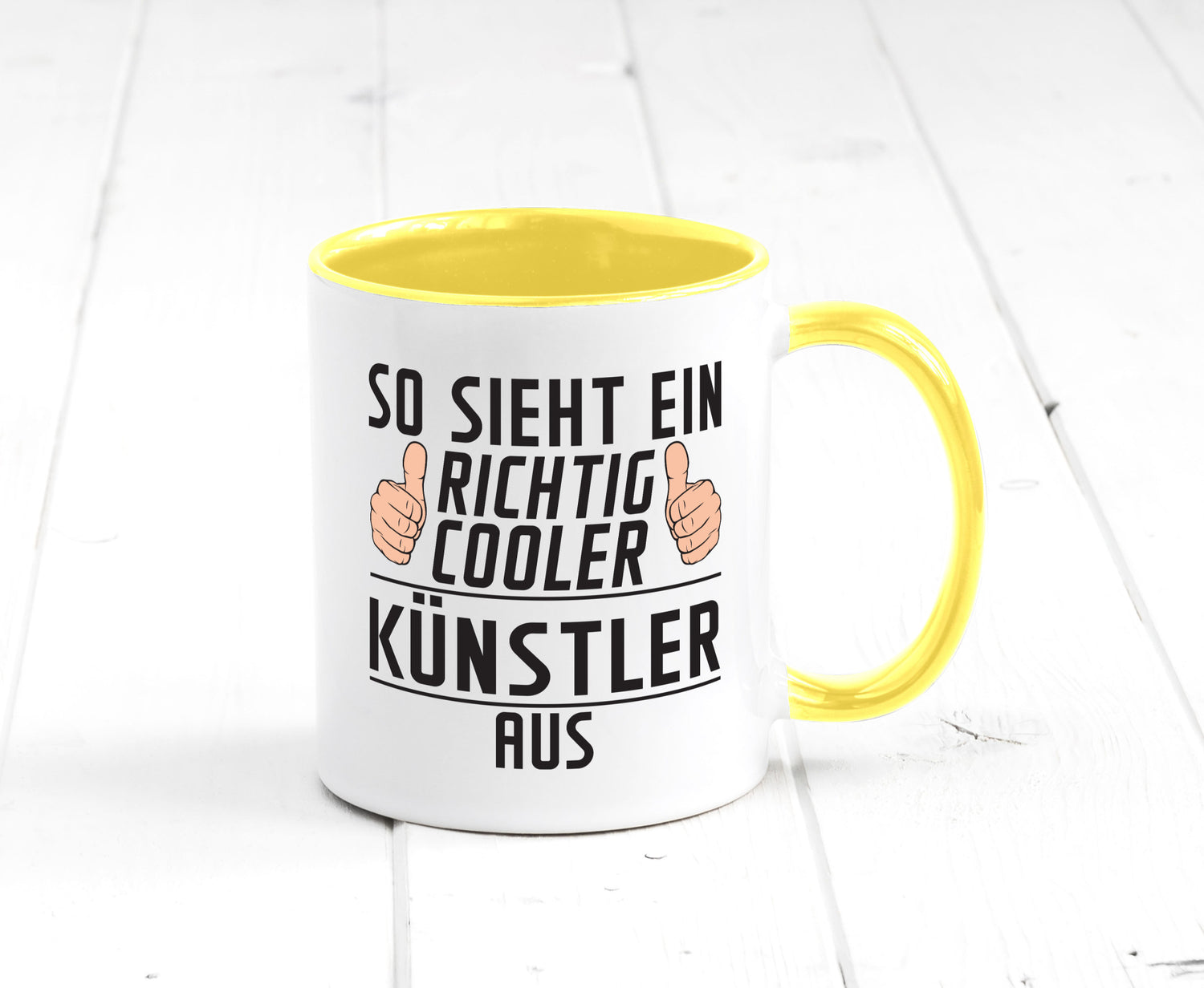 Richtig Cooler Künstler | Spruch lustig Kunst Geschenkidee Humor Tasse