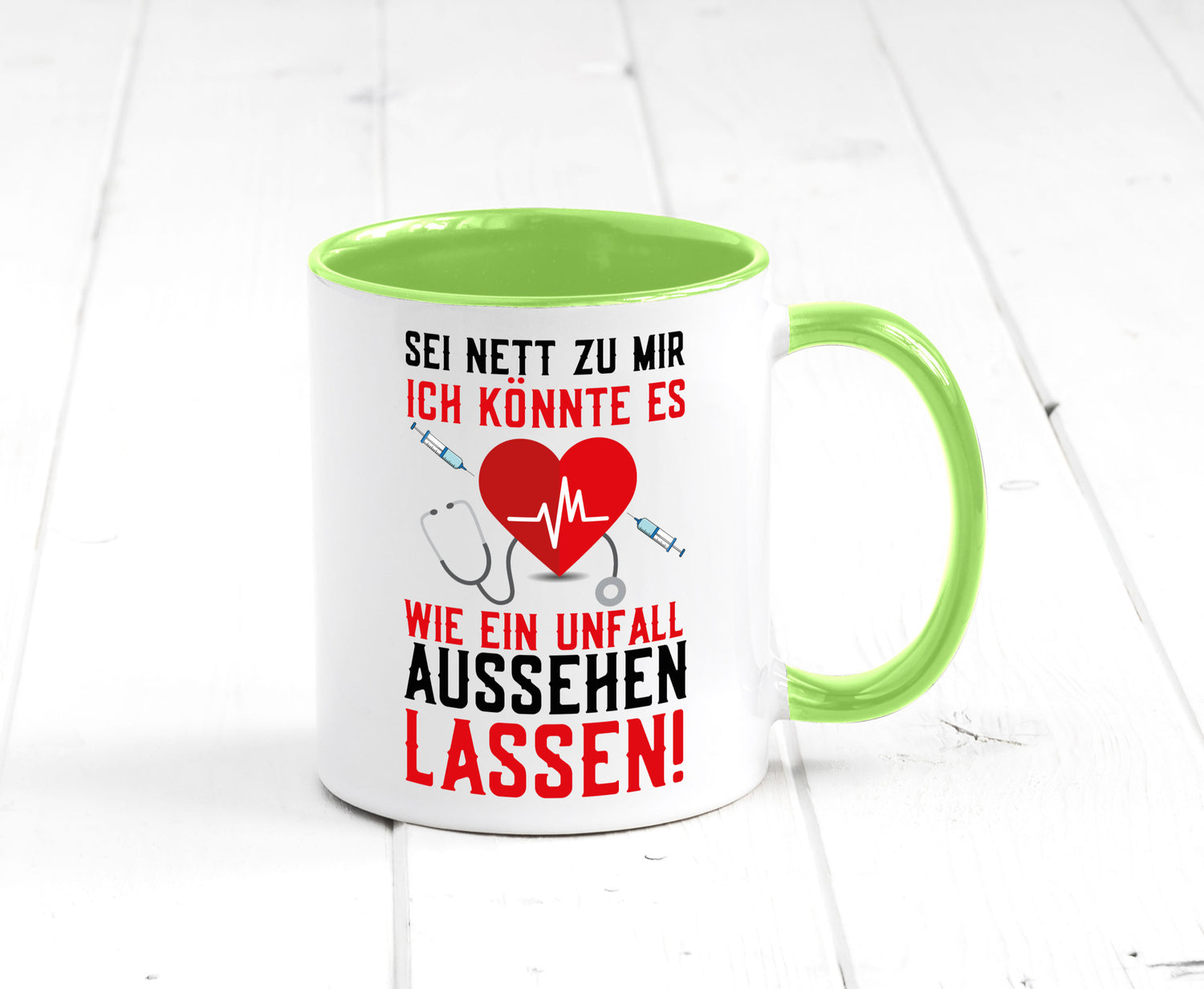 Sei nett zu mir | Krankenschwester Arzt Klinik Spritze v2 lustig Humor