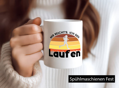 Mir reichts ich geh Laufen | Sport Joggen Humor Geschenkidee Tasse