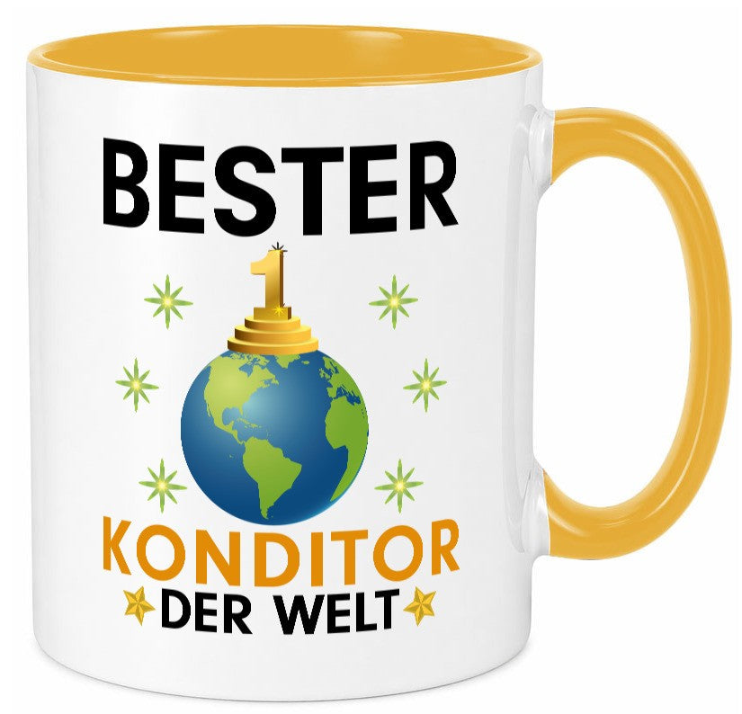 Welt Bester Konditor | Konditorei lustig Humor Geschenkidee Geschenk Tasse