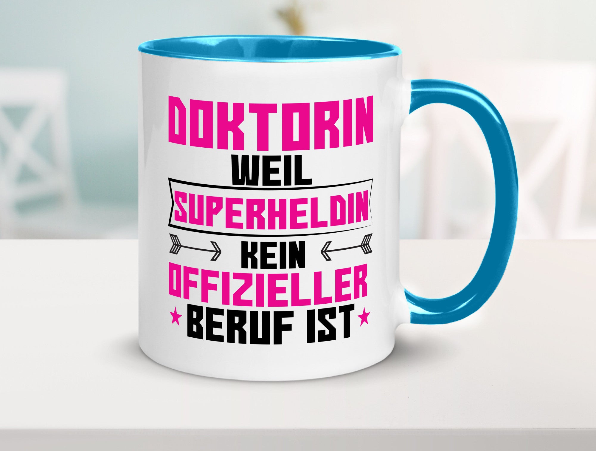 Superheldin Doktorin | Doktorand Doktortitel Geschenkidee Humor Tasse