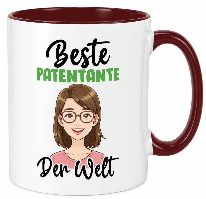 Beste Patentante | Tante lustiger Spruch Geschenk Humor Geschenkidee Tasse