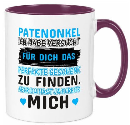 Patenonkel Tasse | lustiger Spruch Pate Onkel Geschenkidee Humor