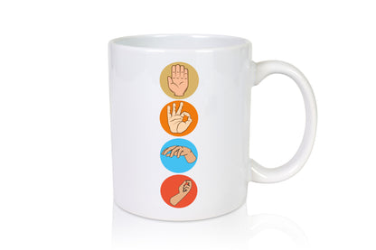 Taucher Tasse | Handzeichen Symbole Tauchen Hobby Humor Geschenkidee
