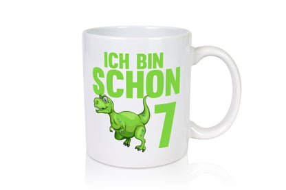 7. Geburtstag | 7 Jahre Dino Dinosaurier Humor Geschenkidee Tasse