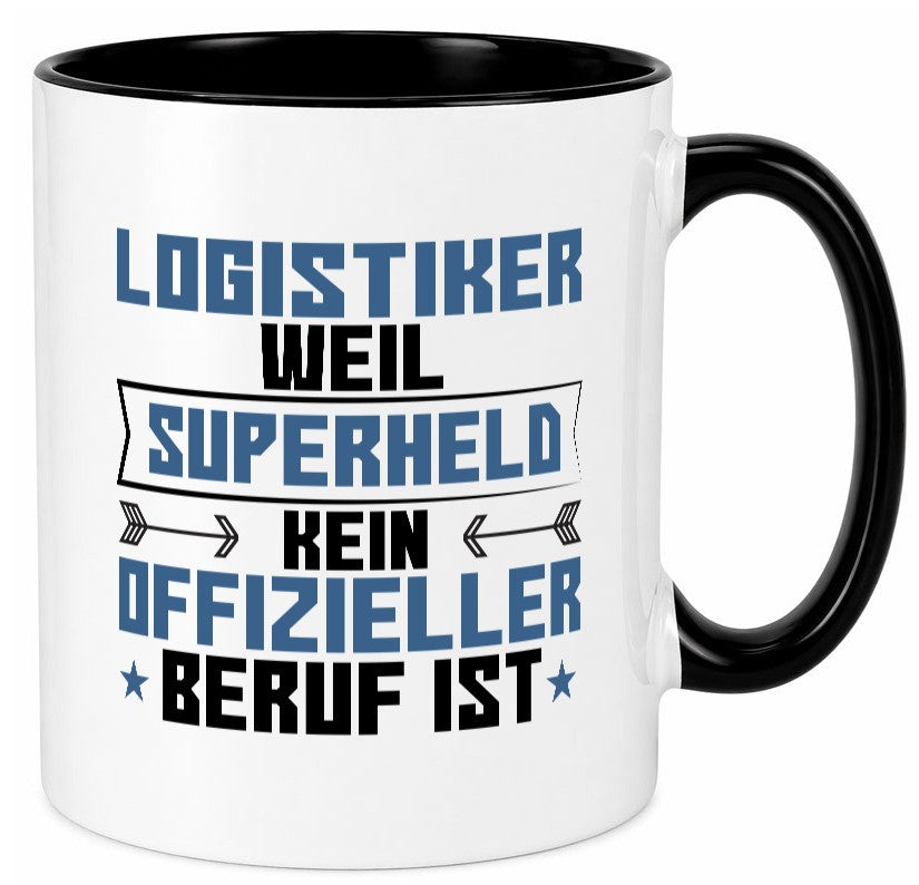 Superheld Logistiker | Beruf Logistik Geschenkidee Arbeit Kollegen Büro Humor Tasse