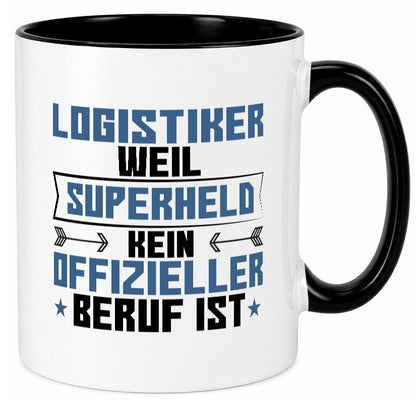 Superheld Logistiker | Beruf Logistik Geschenkidee Arbeit Kollegen Büro Humor Tasse